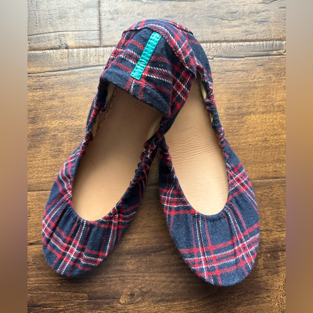 EUC Tieks Heritage Plaid size 10